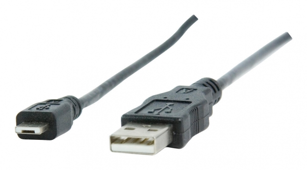 USB 2.0 kabel A mannelijk - micro A mannelijk zwart 1.80 m