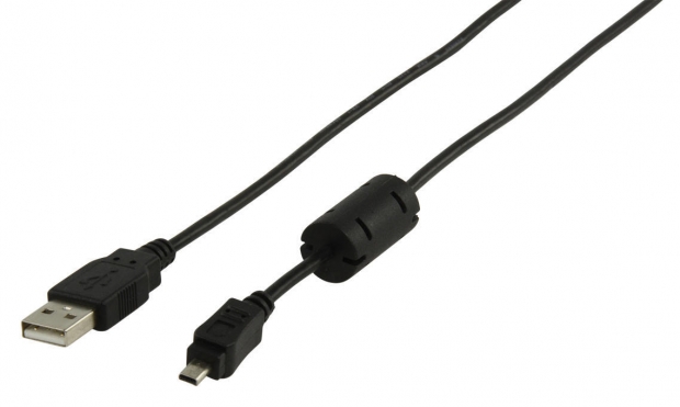 USB 2.0 aansluitkabel voor 8 pins Nikon camera 1.80 m