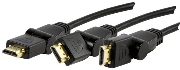 High Speed HDMI kabel met draaibare pluggen 1.50 m