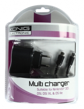 Multilader geschikt voor Nintendo® 3DS XL, 3DS, DSi, DSi XL of DS lite