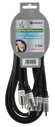 Component video kabel 3x RCA mannelijk - 3x RCA mannelijk 1.50 m