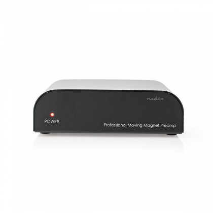 Voorversterker | Input: 1x RCA | Output: 1x RCA | 2 Kanalen | Phono / Platenspeler | Automatisch | Zwart