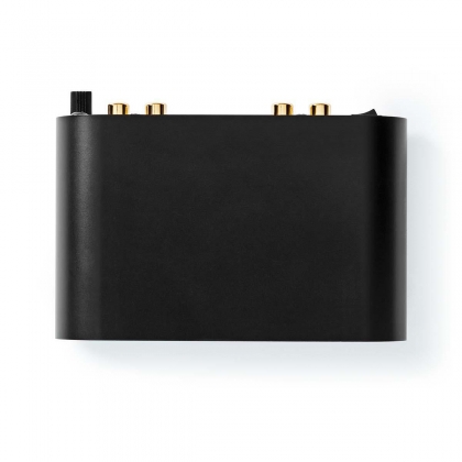 Voorversterker | Input: 1x RCA | Output: 1x RCA | 2 Kanalen | Phono / Platenspeler | Automatisch | Zwart