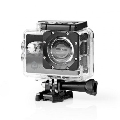 Action Cam | 1 Scherm | 1080p@30fps | 12 MPixel | Waterbestendig tot: 30.0 m | 90 min | Wi-Fi | App beschikbaar voor: Android™ / IOS | Mounts inbegrepen | Zwart