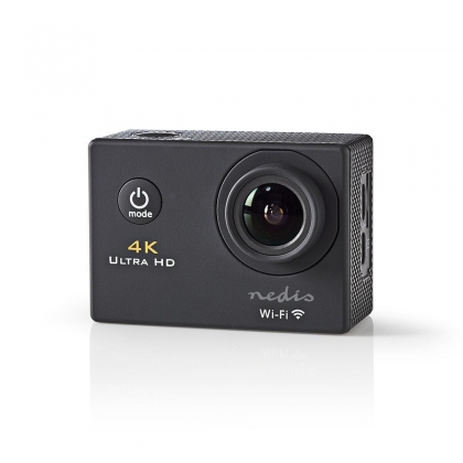 Action Cam | 4K@30fps | 16 MPixel | Waterbestendig tot: 30.0 m | 90 min | Wi-Fi | App beschikbaar voor: Android™ / IOS | Mounts inbegrepen | Zwart