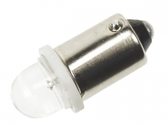 WITTE 12V LED LAMP VOOR AUTO, 1 LED (2st/blister) - 1500mcd