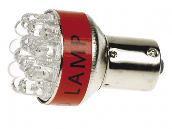 WITTE 12V LED LAMP VOOR AUTO, 12 LEDS (1st/blister)