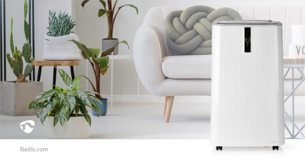 Mobiele Airconditioner | 12000 BTU | 100 m³ | 3 Snelheden | Afstandsbediening | Uitschakeltimer | Wit