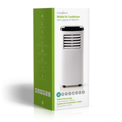 Mobiele airconditioning | 7000 BTU | Energieklasse A | Afstandsbediening | Timerfunctie