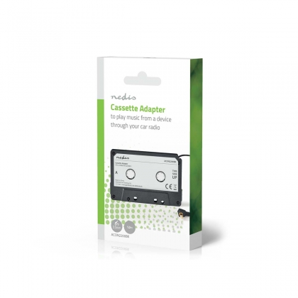 AUX Cassette-Adapter voor Autoradio | 3,5 mm | Kabellengte: 1.00 m | Zwart