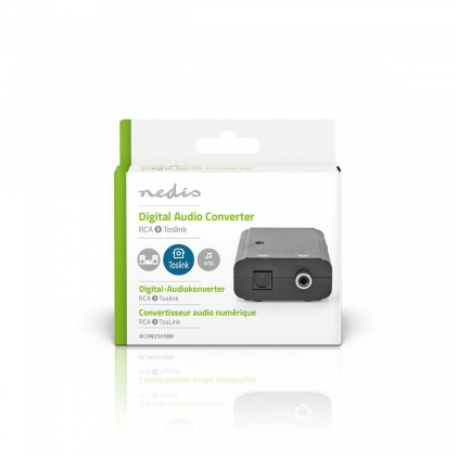 Digitale Audioconverter | 1-weg | Input: 1x S/PDIF | Output: TosLink Female | Manueel | Zwart