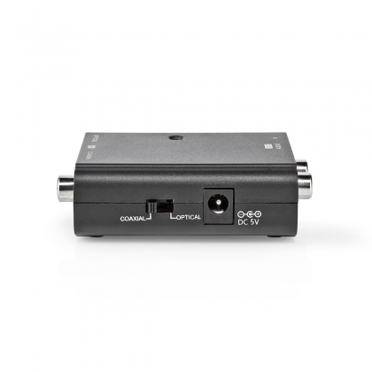 Digitale Audioconverter | 2-wegs | Input: 1x S/PDIF (RCA) Female / 1x TosLink Female | Output: 2x RCA Female | Manueel | Zwart