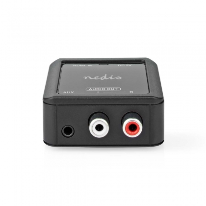 Digitale Audioconverter | 1-weg | Input: HDMI™ Input | Output: 2x (2x RCA Female) / 3.5 mm | Automatisch | Antraciet