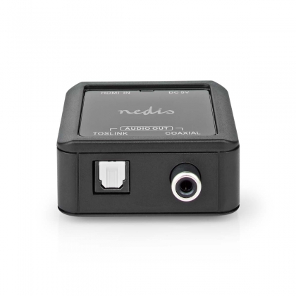 Digitale Audioconverter | 1-weg | Input: DC Power / HDMI™ Input | Output: 1x Coax Audio / 1x TosLink Female | Automatisch | Antraciet