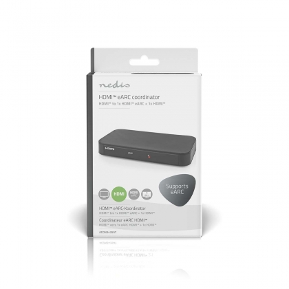 Digitale Audioconverter | 2-wegs | Input: DC Power / 1 x HDMI™ Input | Output: 2x HDMI™ Output | Automatisch | Antraciet