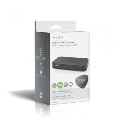 Digitale Audioconverter | 2-wegs | Input: DC Power / 1 x HDMI™ Input | Output: 2x HDMI™ Output | Automatisch | Antraciet