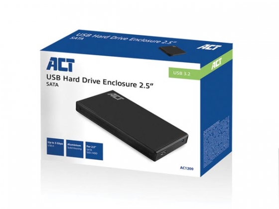 USB 3.2 Gen1 2.5" SATA harde schijf en SSD-behuizing