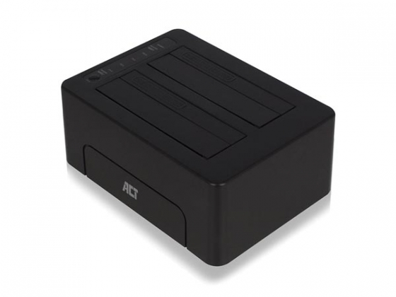  USB 3.2 Gen1 naar 2.5" en 3.5" SATA dual hard drive docking station