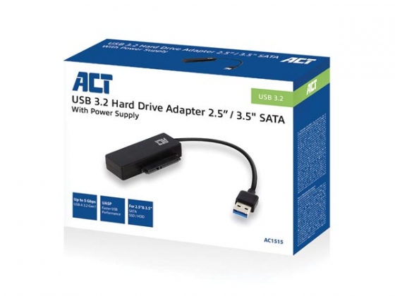 USB 3.2 Gen1 naar 2.5" / 3.5" SATA-adapterkabel voor SSD/HDD met voeding