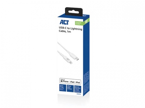 USB-C Lightning-kabel voor Apple 1.0 m