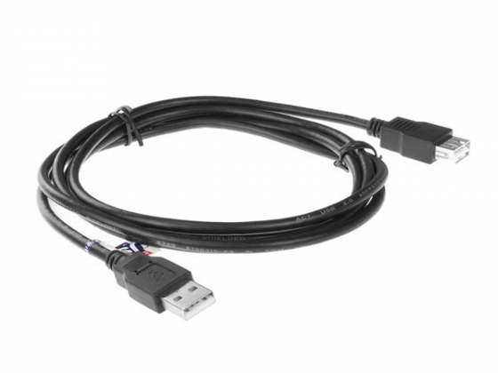 USB 2.0 A male - A female verlengkabel - 1.8 m