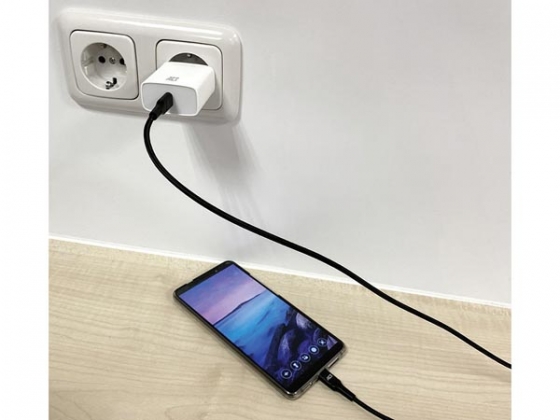 USB 2.0 oplaad-/datakabel C male - C male 60 W - 1 m