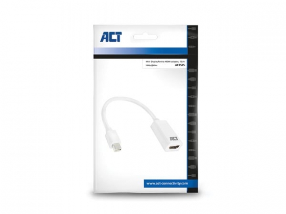 Adapterkabel Mini DisplayPort mannelijk - HDMI-A vrouwelijk - 0.15 m