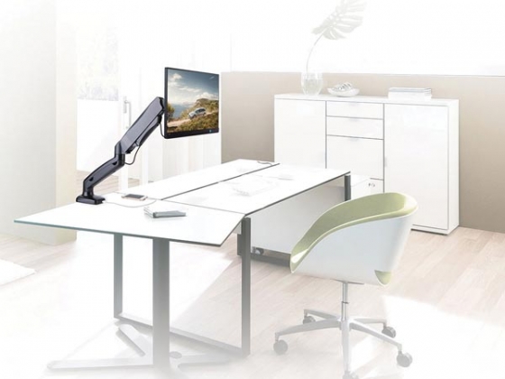 Monitorarm office met gasveer, 1 scherm