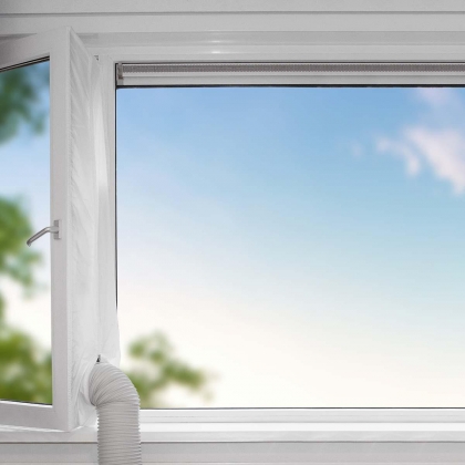 Airco Raamafdichtingskit | Type afdichting: Rits | Geschikt voor raamtype: Kantel- / Kiepraam / Links scharnierraam / Onderste gedeelte van het venster / Rechterscharnierraam
