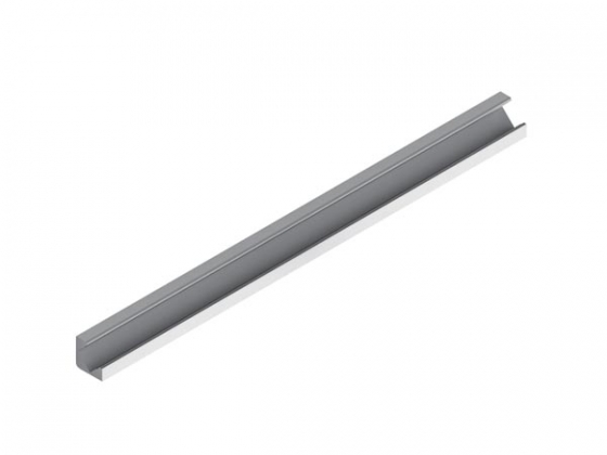 ALU-45 - geanodiseerd in zilver aluminium led profiel - 3 m