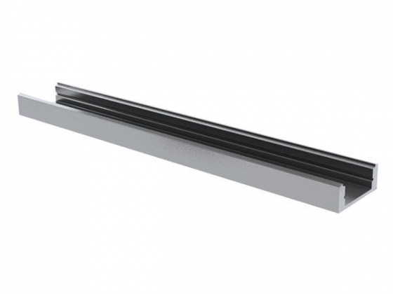 RECESSED SLIMLINE 7 mm - ALUMINIUM-INBOUWPROFIEL VOOR LEDSTRIP - ZILVER - 2 m