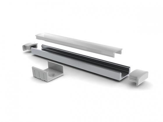 SLIMLINE 7 mm - ALUMINIUMPROFIEL VOOR LEDSTRIP - ZILVER - 2 m