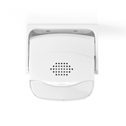 Bewegingsmelder met Alarm | Batterij Gevoed | 3x AAA/LR03 | 80 dB | Detectiebereik: 1.10 m | Detectiehoek: 10 ° | Plafond / Wand | Wit