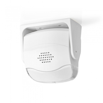 Bewegingsmelder met Alarm | Batterij Gevoed | 3x AAA/LR03 | 80 dB | Detectiebereik: 1.10 m | Detectiehoek: 10 ° | Plafond / Wand | Wit