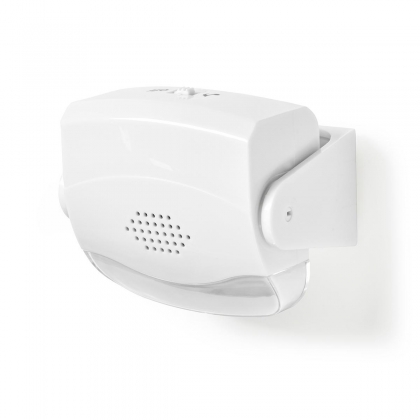 Bewegingsmelder met Alarm | Batterij Gevoed | 3x AAA/LR03 | 80 dB | Detectiebereik: 1.10 m | Detectiehoek: 10 ° | Plafond / Wand | Wit