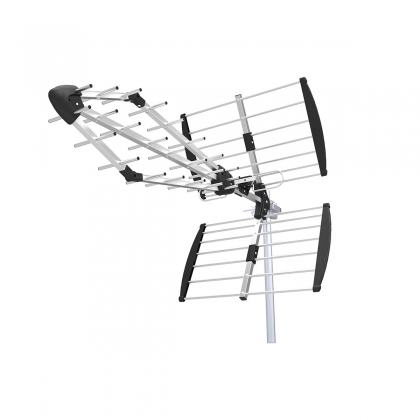 Buitenantenne | UHF | Ontvangstbereik: ≥50 km | LTE700 | Versterking: 13.5 dB | 75 Ohm | Antenne lengte: 1085 mm | ABS / Aluminium