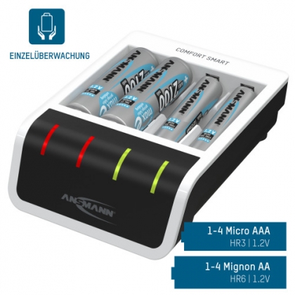 ANSMANN COMFORT SMART BATTERIJLADER