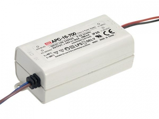 LED-DRIVER MET CONSTANTE STROOM - 1 UITGANG - 700 mA - 16 W