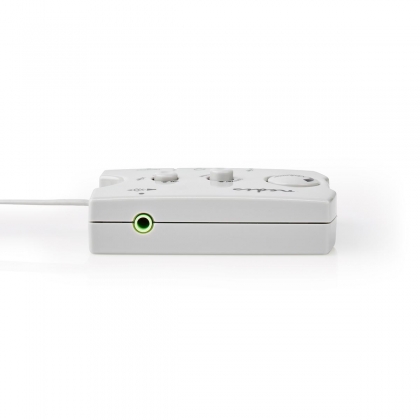 Audioswitch | Input: 2x 3,5 mm Male | Output: 3x 3,5 mm Female + 2,5 mm Female | Bedieningsmogelijkheden: Handmatig | Aantal knoppen: 3