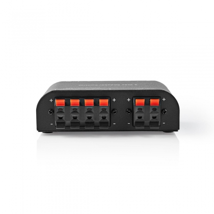 Speaker Control Box | 2 poort(en) | Klemmen | Luidspreker Impedantie: 4-16 Ohm | Maximale Belasting per Kanaal: 150 W | Aluminium | Zwart