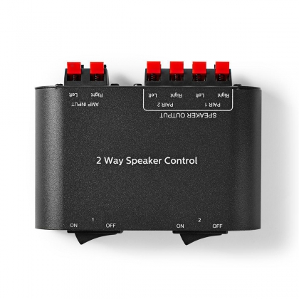 Speaker Control Box | 2 poort(en) | Klemmen | Luidspreker Impedantie: 4-16 Ohm | Maximale Belasting per Kanaal: 150 W | Aluminium | Zwart