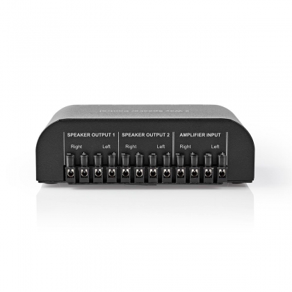 Speaker Control Box | 2 poort(en) | Terminal Schroeven | Luidspreker Impedantie: 4-16 Ohm | Maximale Belasting per Kanaal: 150 W | Aluminium | Zwart