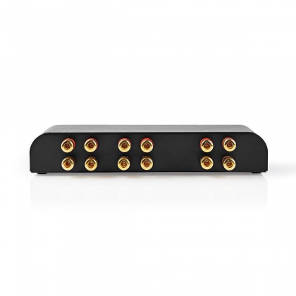 Speaker Control Box | 2 poort(en) | Banana | Luidspreker Impedantie: 4-16 Ohm | Maximale Belasting per Kanaal: 60 W | Volumebediening | Aluminium | Zwart