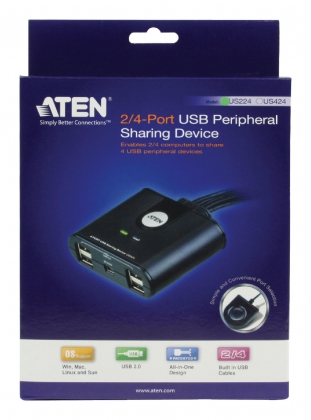 2-poorts USB 2.0-switch voor randapparatuur