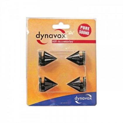 DYNAVOX SPIKE SET ZWART 4 PCS