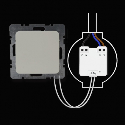 Mini inbouw schakelaar spaarlamp/led