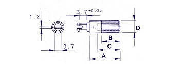 SPINDEL 19mm / 6mm (ZWART)