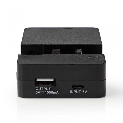 Universele Batterijlader | Camera | USB | 3.6 / 7.4 V DC | Zwart