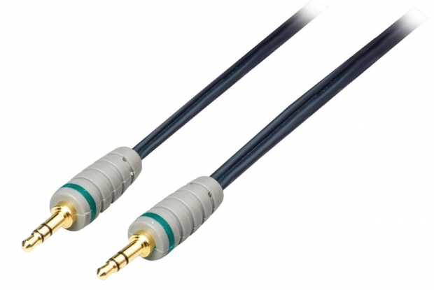 Stereo Audiokabel 3.5 mm Male - 3.5 mm Male 10.0 m Blauw