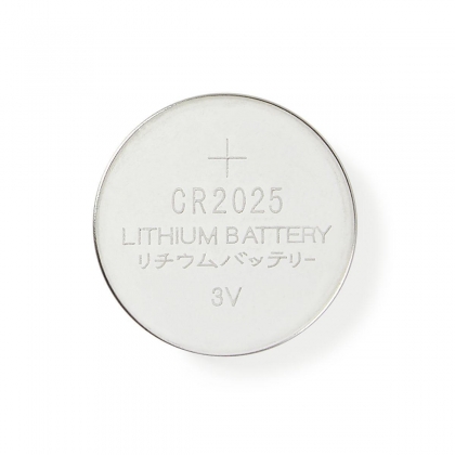 Lithium-Knoopcelbatterij CR2025 | 3 V DC | 5-Blister | Zilver